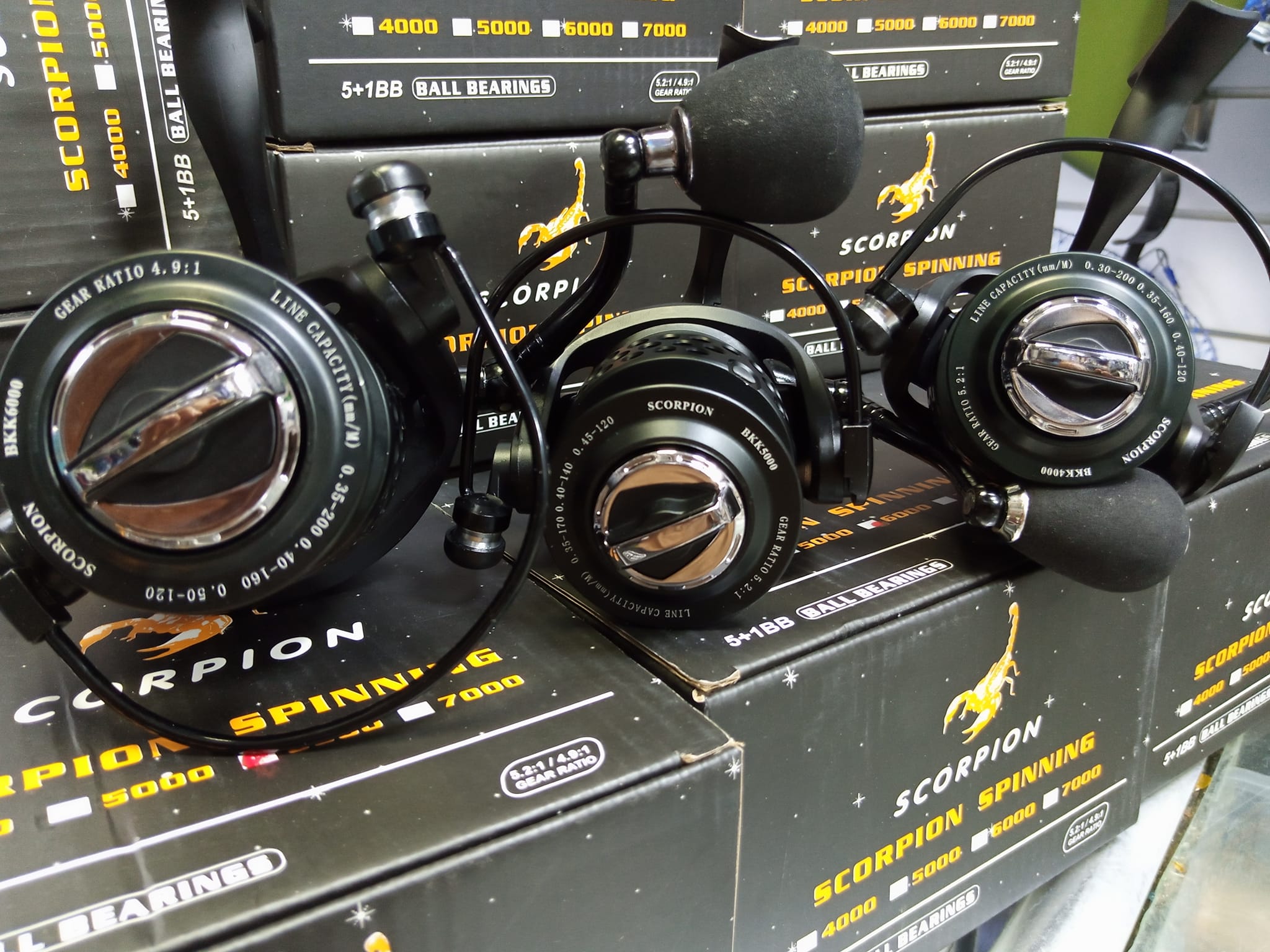 Moulinet de pêche Spinning Scorpion 4000 prix 250 dh