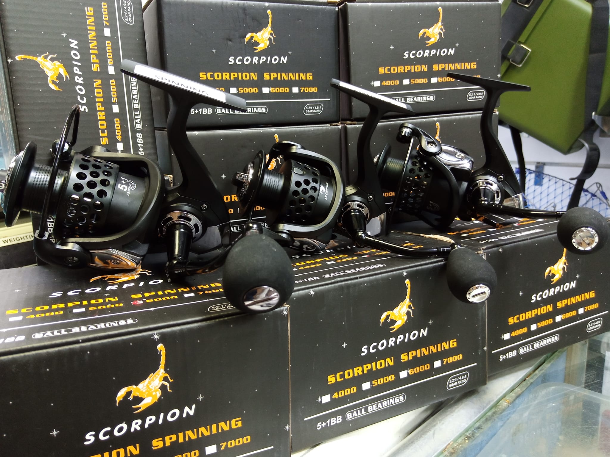 Moulinet de pêche Spinning Scorpion 4000 prix 250 dh