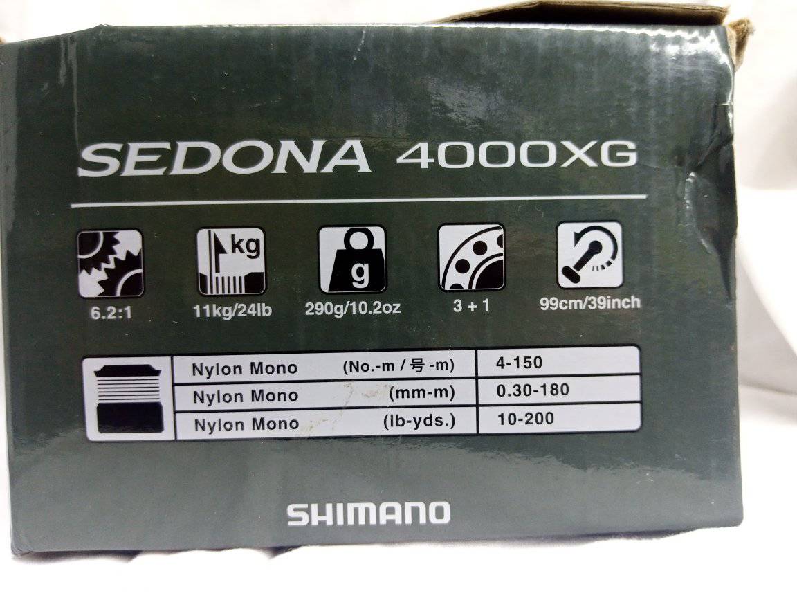 Moulinet spinning pêche aux leurres en mer  Shimano Sedona 4000 XG