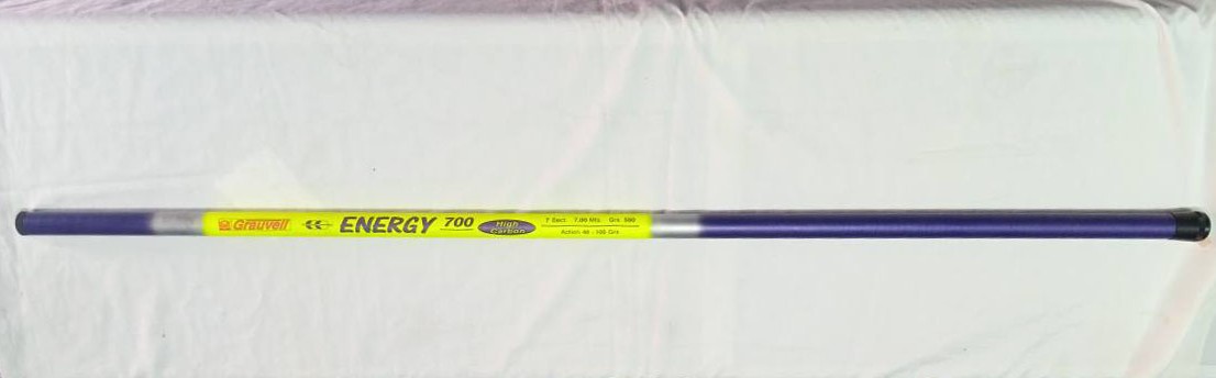 Canne a pêche pilota 7m grauvell energy carbone action 40-100g. PRIX 1950 DH